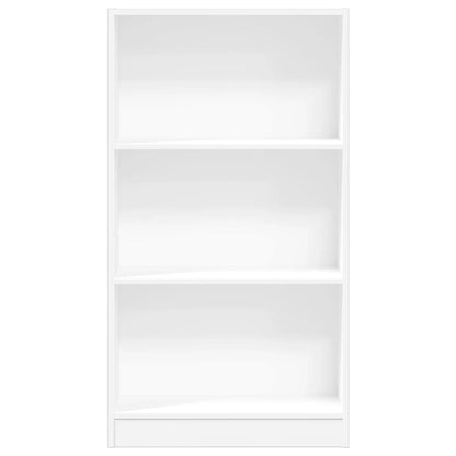 Bookcase White 60x24x109 cm Engineered Wood