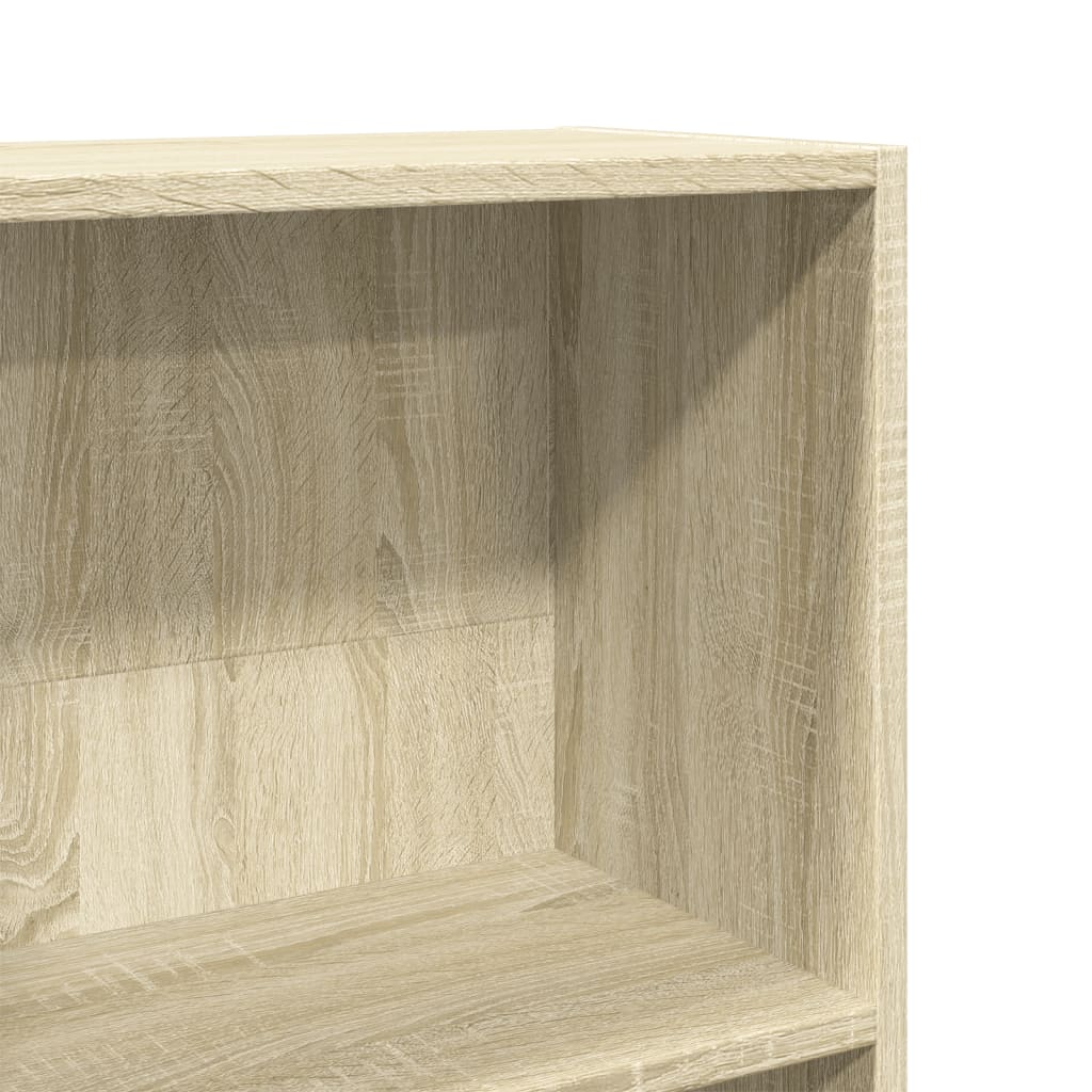 Bookcase Sonoma Oak 60x24x143 cm Engineered Wood