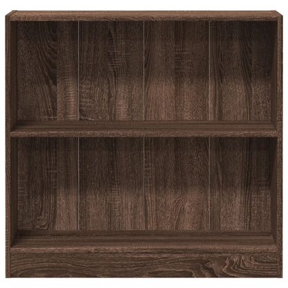 Bookcase Brown Oak 80x24x76 cm Engineered Wood