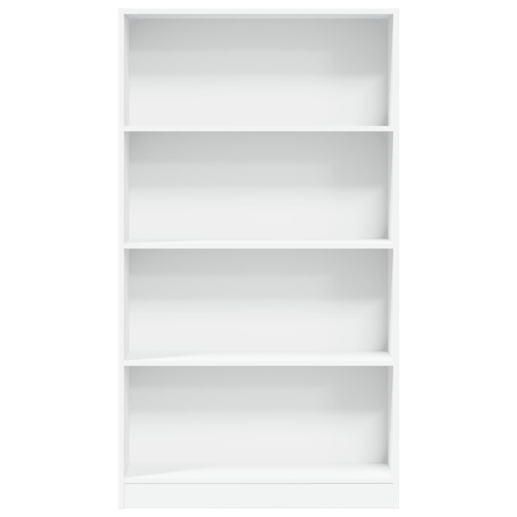 Bookcase White 80x24x143 cm Engineered Wood