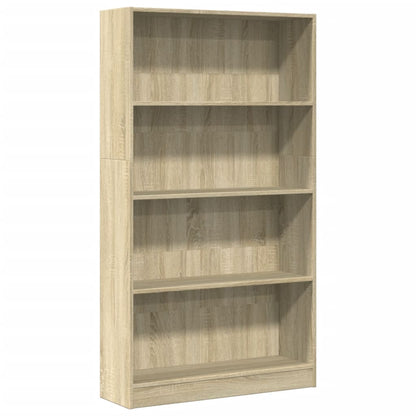 Bookcase Sonoma Oak 80x24x143 cm Engineered Wood