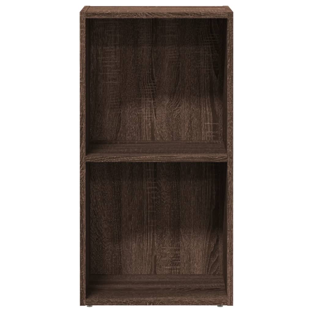 Bookcase Brown Oak 40x30x77 cm Engineered Wood