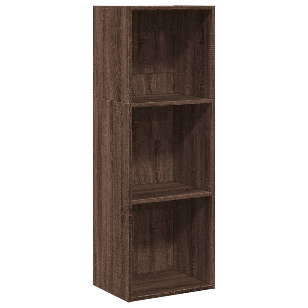 Bookcase Brown Oak 40x30x114 cm Engineered Wood