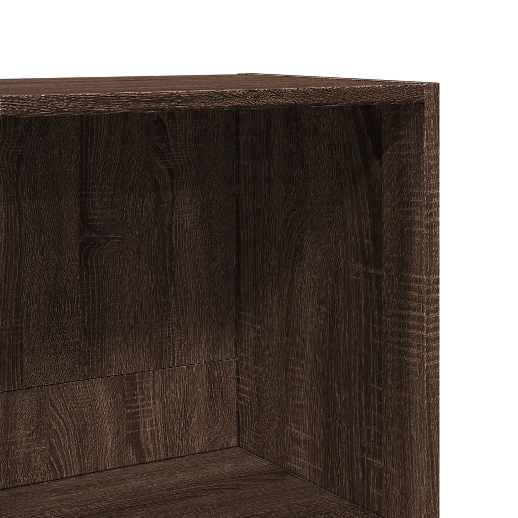 Bookcase Brown Oak 40x30x114 cm Engineered Wood