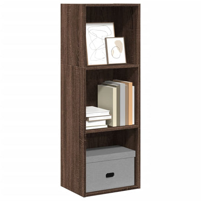 Bookcase Brown Oak 40x30x114 cm Engineered Wood