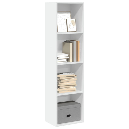 Bookcase White 40x30x152 cm Engineered Wood