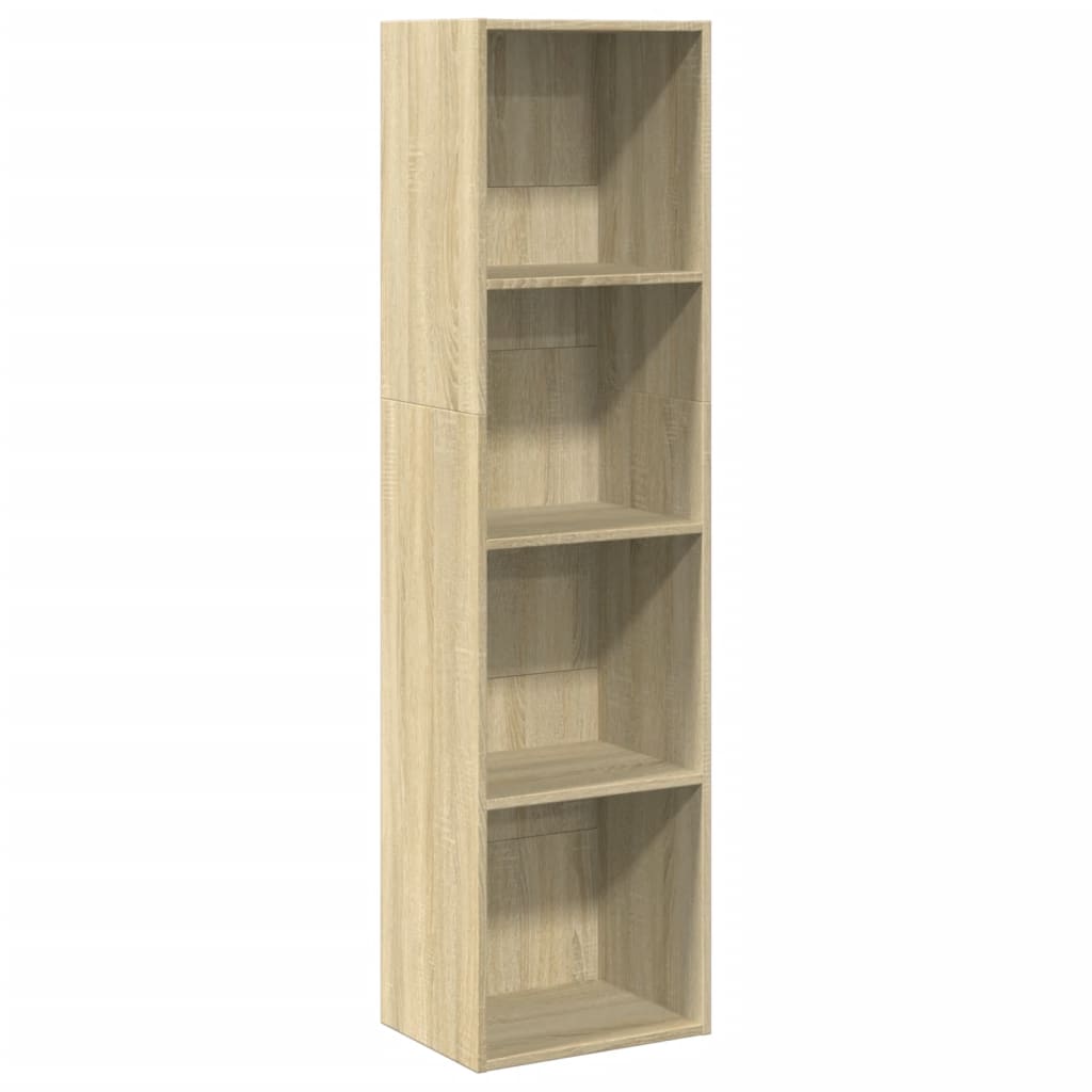 Bookcase Sonoma Oak 40x30x152 cm Engineered Wood