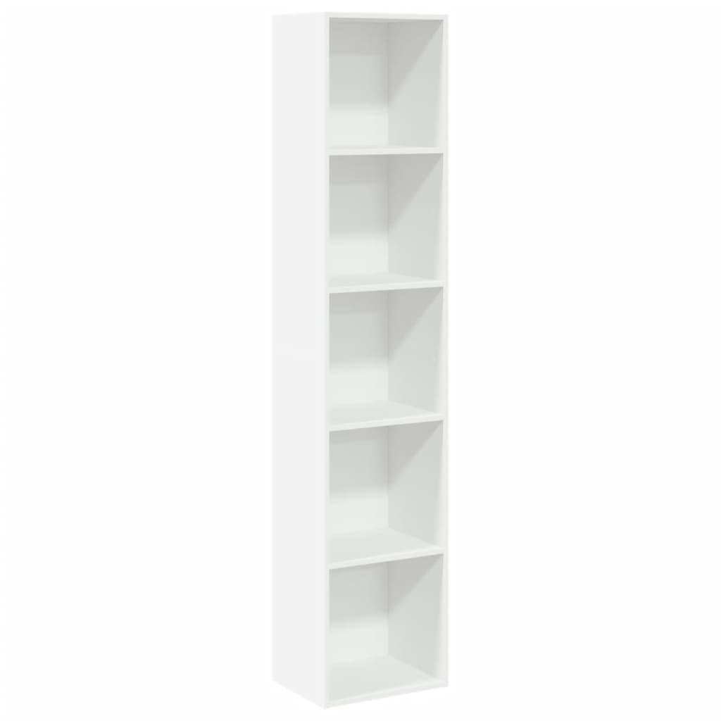 Bookcase White 40x30x189 cm Engineered Wood