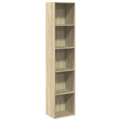 Bookcase Sonoma Oak 40x30x189 cm Engineered Wood