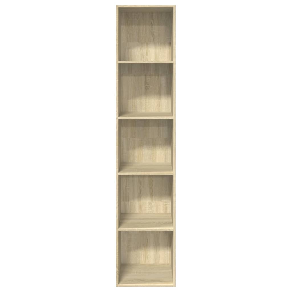 Bookcase Sonoma Oak 40x30x189 cm Engineered Wood