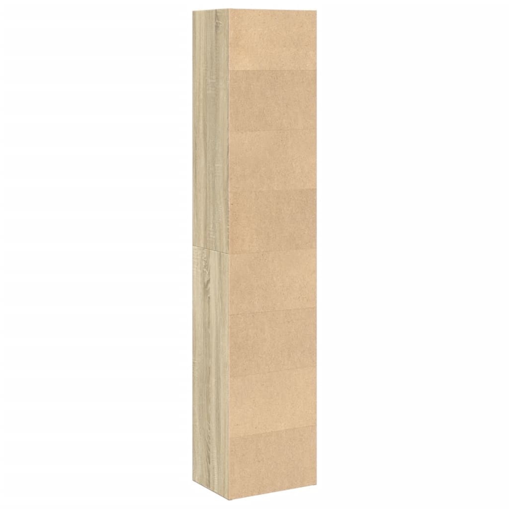 Bookcase Sonoma Oak 40x30x189 cm Engineered Wood