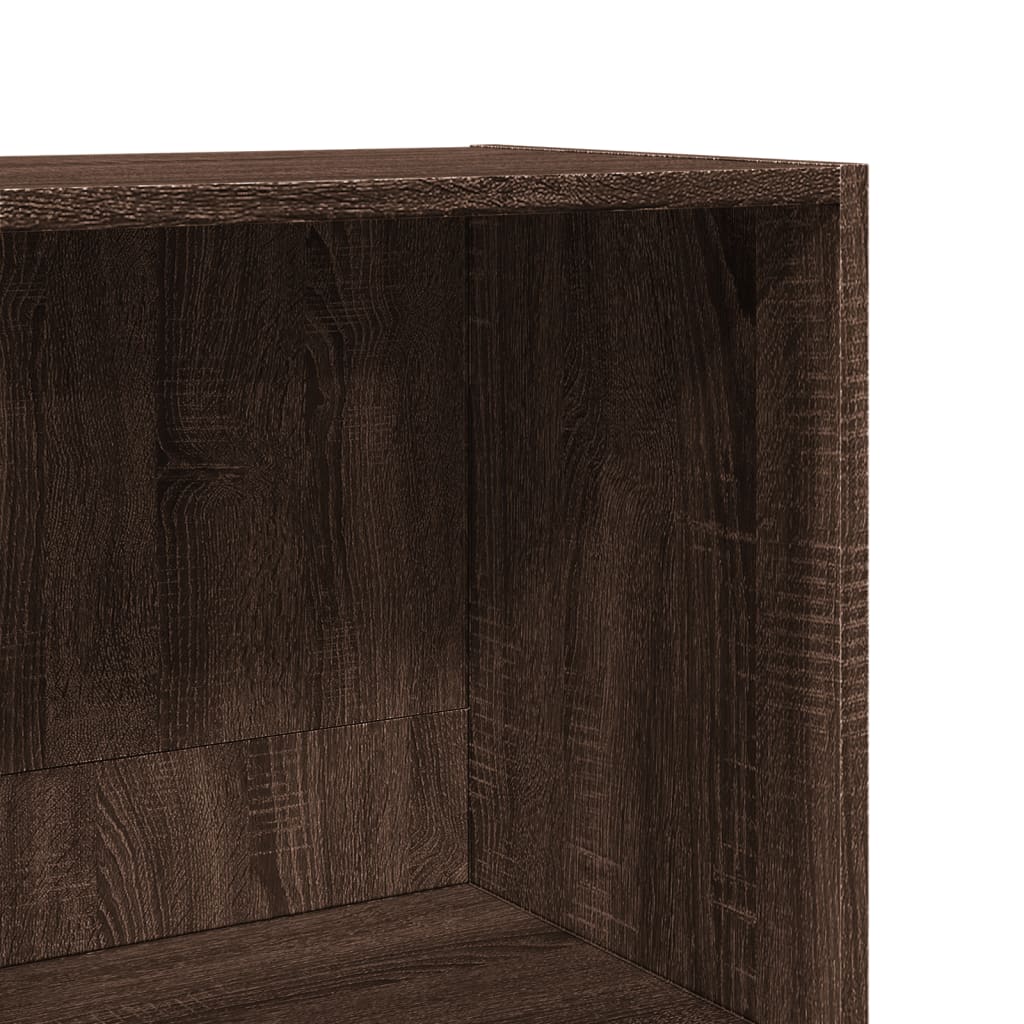 Bookcase Brown Oak 40x30x189 cm Engineered Wood