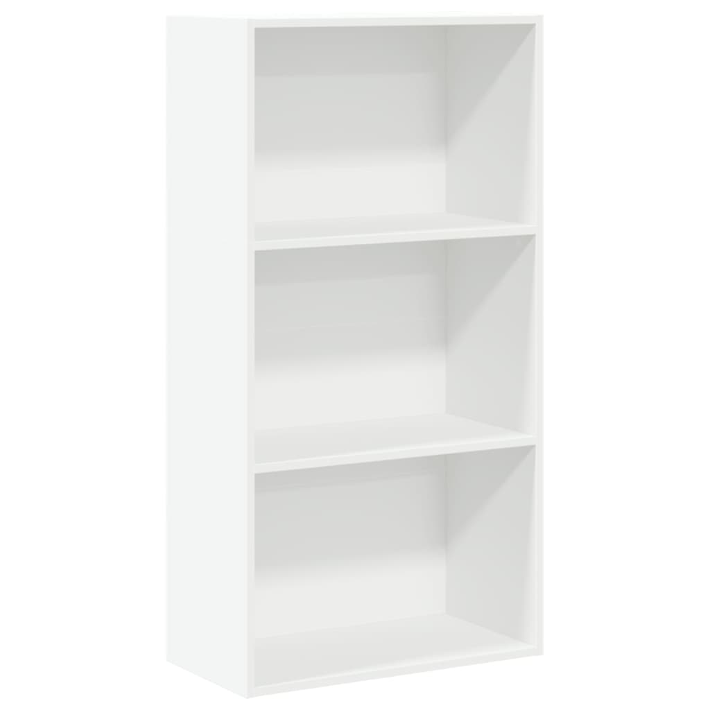 Bookcase White 60x30x114 cm Engineered Wood