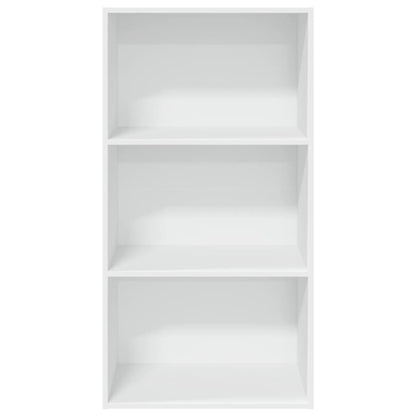 Bookcase White 60x30x114 cm Engineered Wood