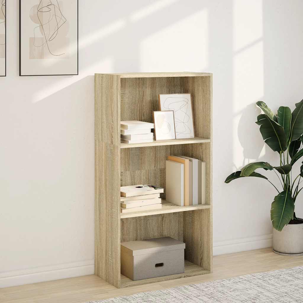 Bookcase Sonoma Oak 60x30x114 cm Engineered Wood