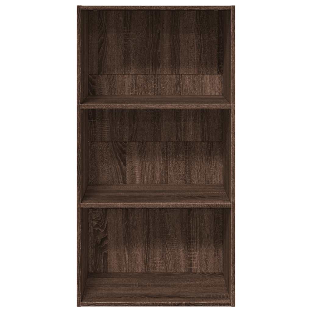 Bookcase Brown Oak 60x30x114 cm Engineered Wood