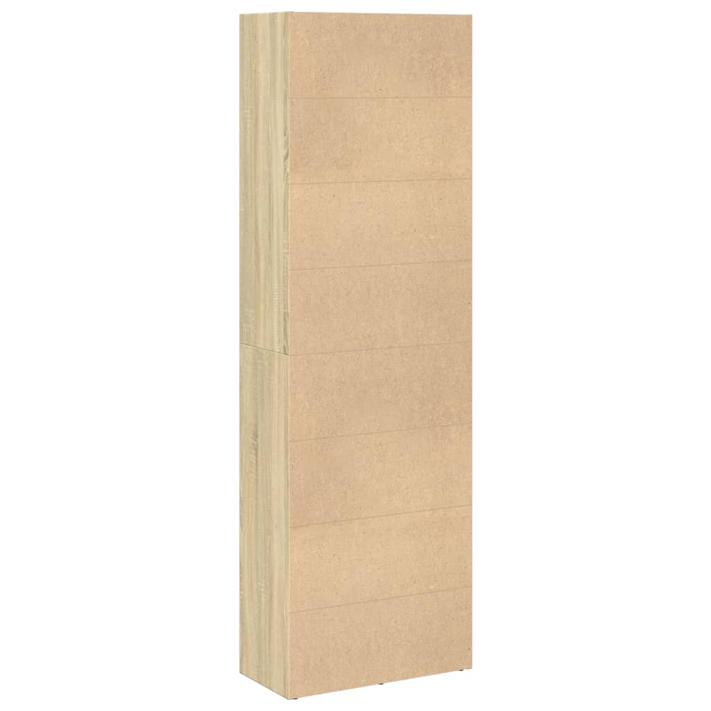 Bookcase Sonoma Oak 60x30x189 cm Engineered Wood