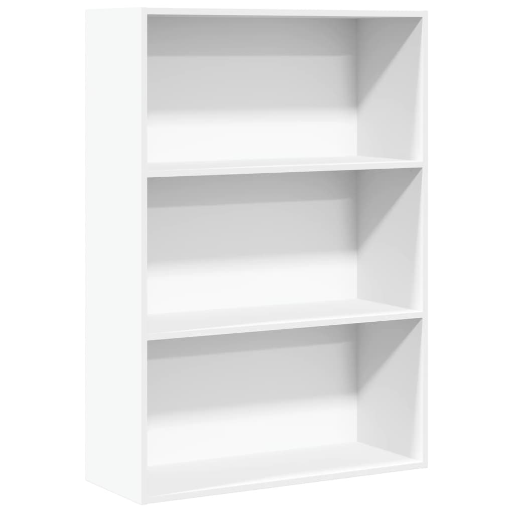 Bookcase White 80x30x114 cm Engineered Wood