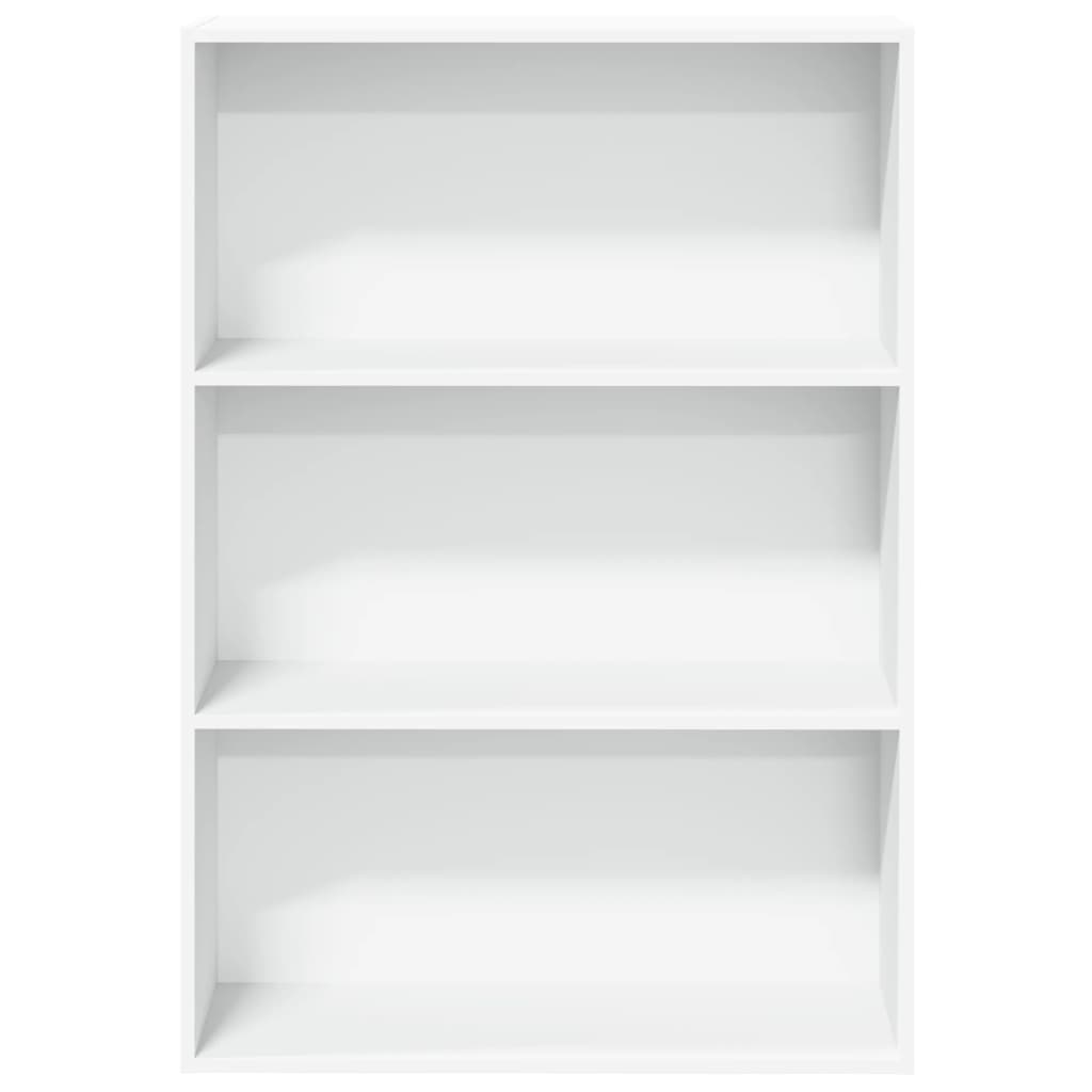 Bookcase White 80x30x114 cm Engineered Wood