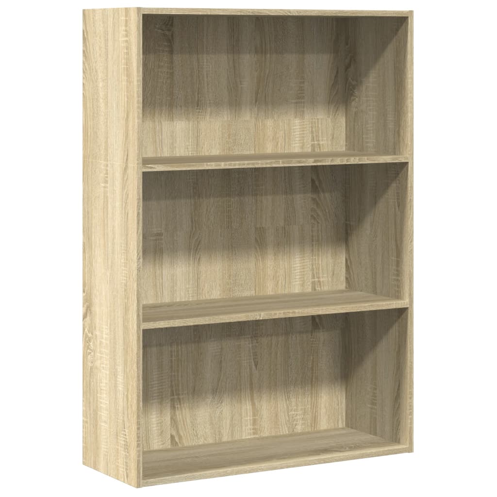 Bookcase Sonoma Oak 80x30x114 cm Engineered Wood