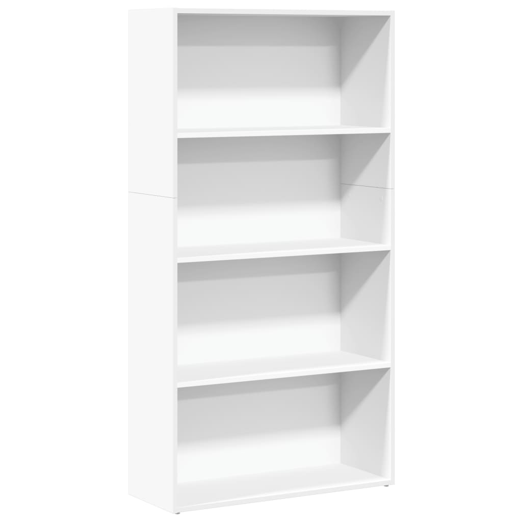 Bookcase White 80x30x152 cm Engineered Wood