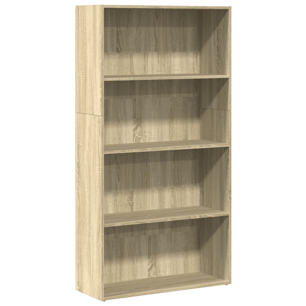 Bookcase Sonoma Oak 80x30x152 cm Engineered Wood