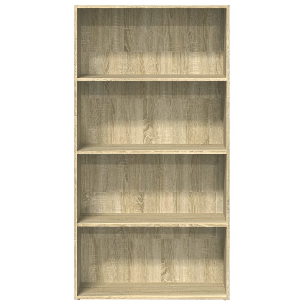 Bookcase Sonoma Oak 80x30x152 cm Engineered Wood