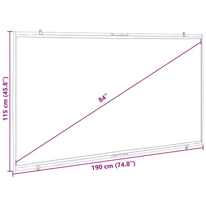 Projection Screen Wall-Hanging 84 Inch 16:9