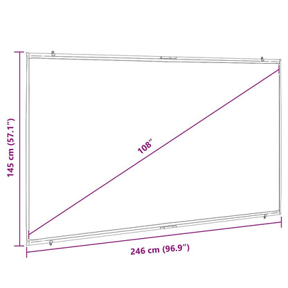 Projection Screen Wall-Hanging 108 Inch 16:9