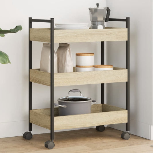 Kitchen Trolley Sonoma Oak 50x30x70 cm Engineered Wood