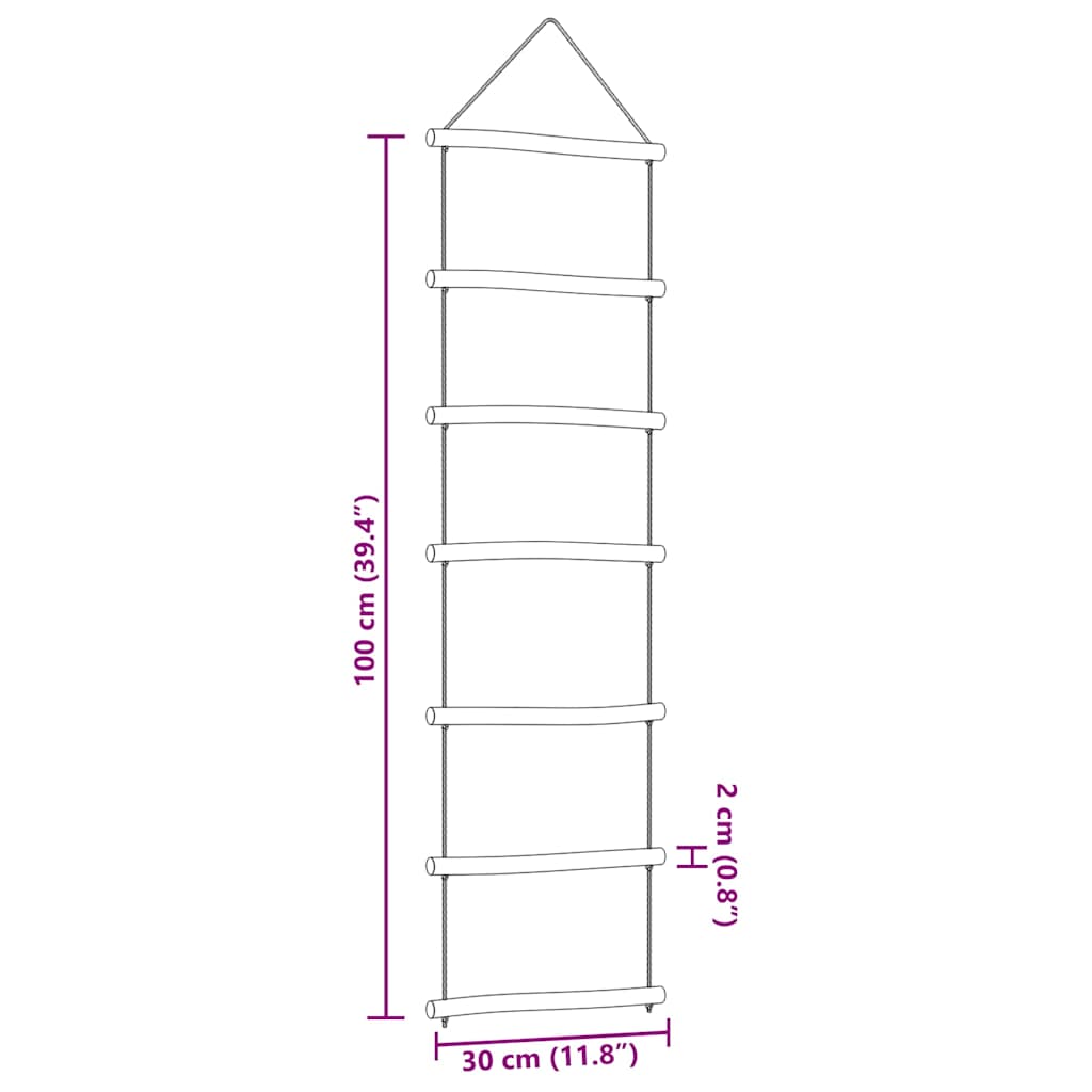 Wall Decorations Ladder-Shaped 2 pcs 30x100 cm Natural Branch