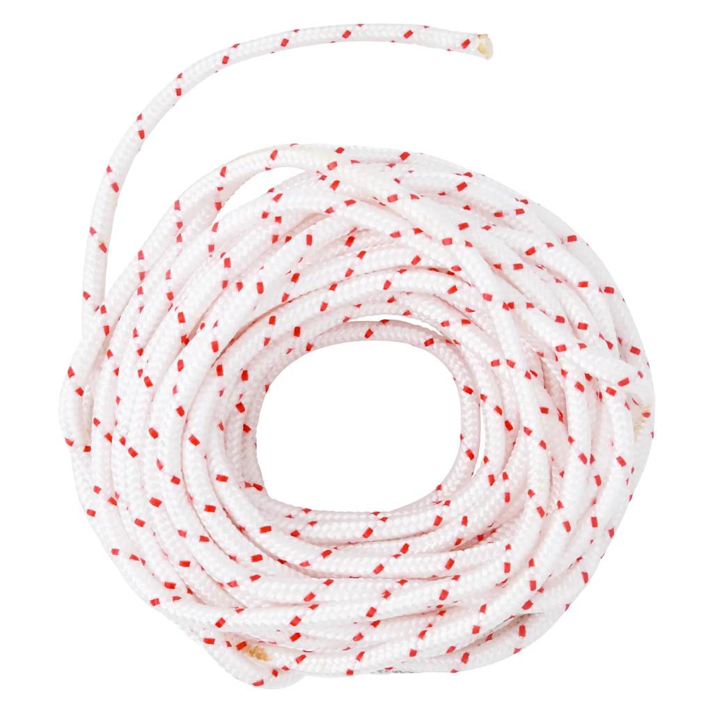 Pull Starter Cord White and Red Ø6 mm 10 m Nylon