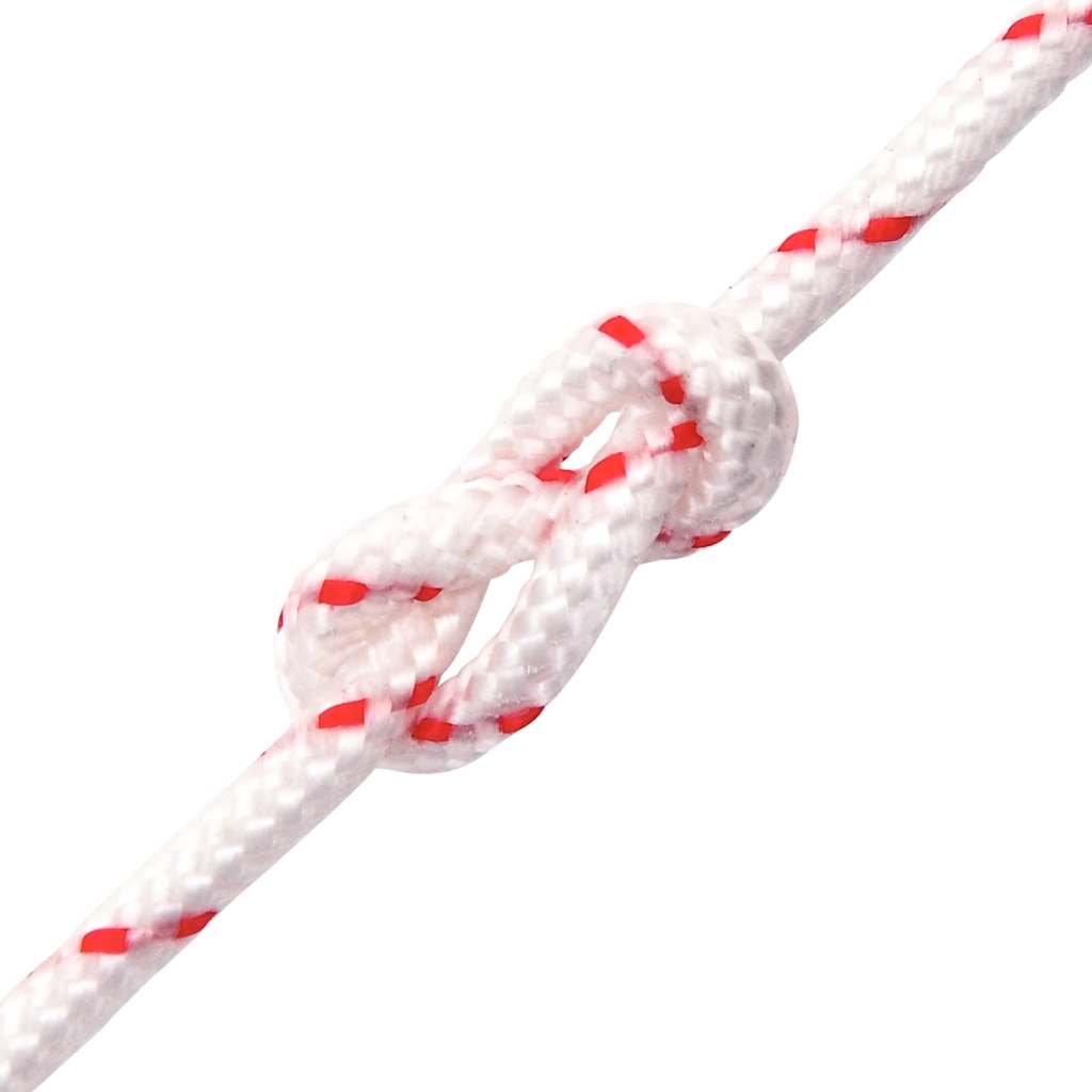 Pull Starter Cord White and Red Ø6 mm 10 m Nylon