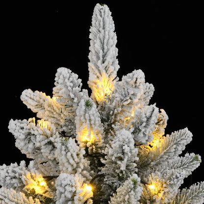 Artificial Christmas Tree 300 LEDs and Flocked Snow 240 cm