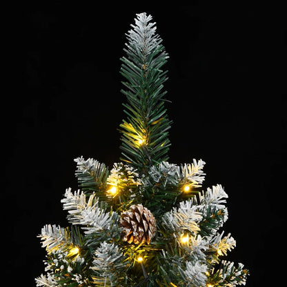 Artificial Slim Christmas Tree 300 LEDs 180 cm