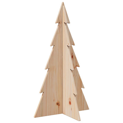 Wooden Christmas Tree for Decoration 80 cm Solid Wood Pine