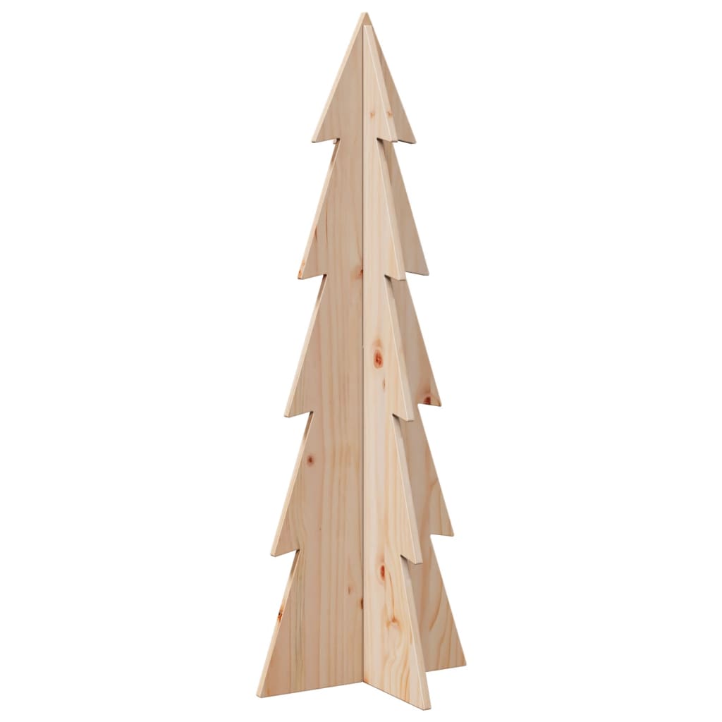 Wooden Christmas Tree for Decoration 112 cm Solid Wood Pine