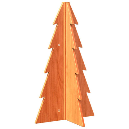 Wooden Christmas Tree for Decoration Wax Brown 69.5 cm Solid Wood Pine