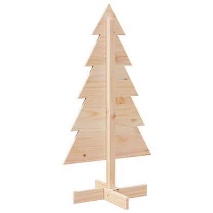 Wooden Christmas Tree for Decoration 100 cm Solid Wood Pine