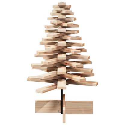 Wooden Christmas Tree for Decoration 80 cm Solid Wood Pine