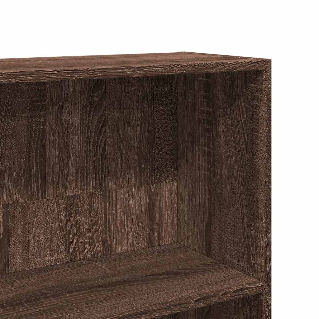 Book Cabinet Brown Oak 80x30x189 cm Engineered Wood