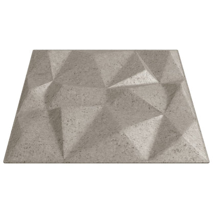 Wall Panels 12 pcs Beton 50x50 cm XPS 3 m² Diamond