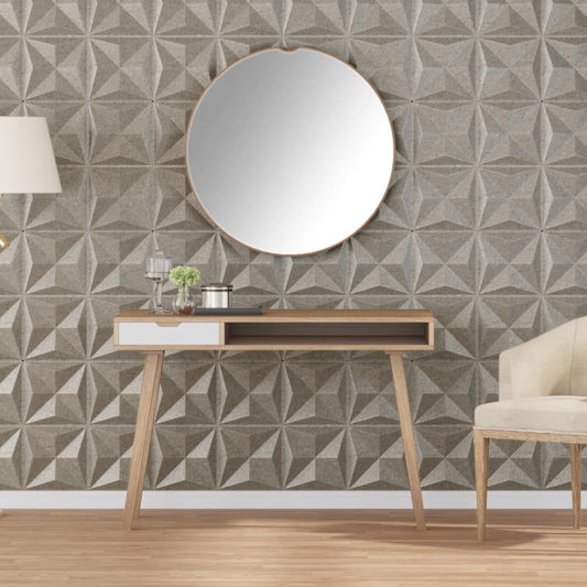 Wall Panels 12 pcs Beton 50x50 cm XPS 3 m² Origami