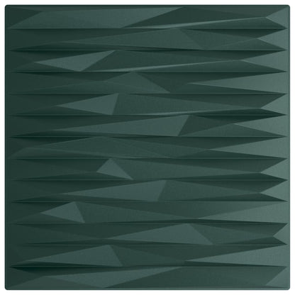 Wall Panels 48 pcs Green 50x50 cm XPS 12 m² Stone