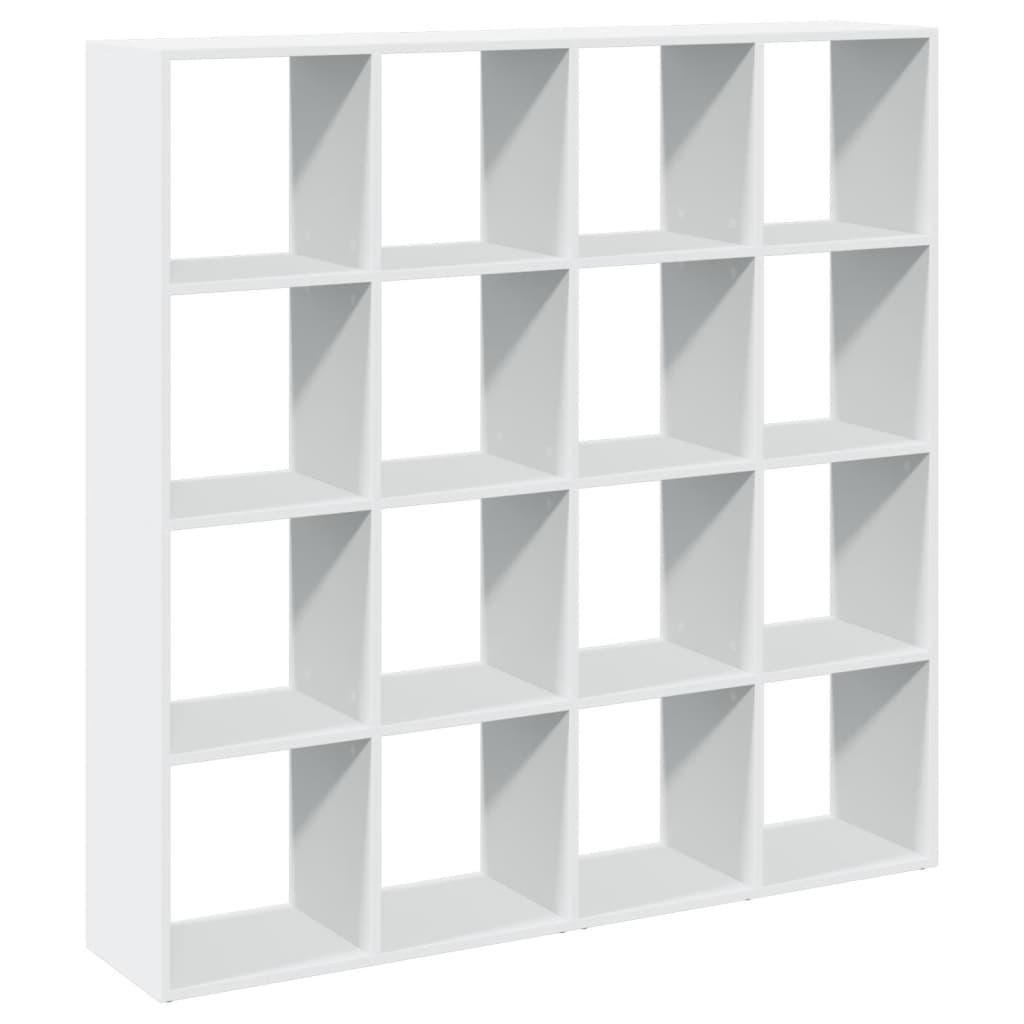 Book Cabinet White 137.5x29x137.5 cm Engineered Wood