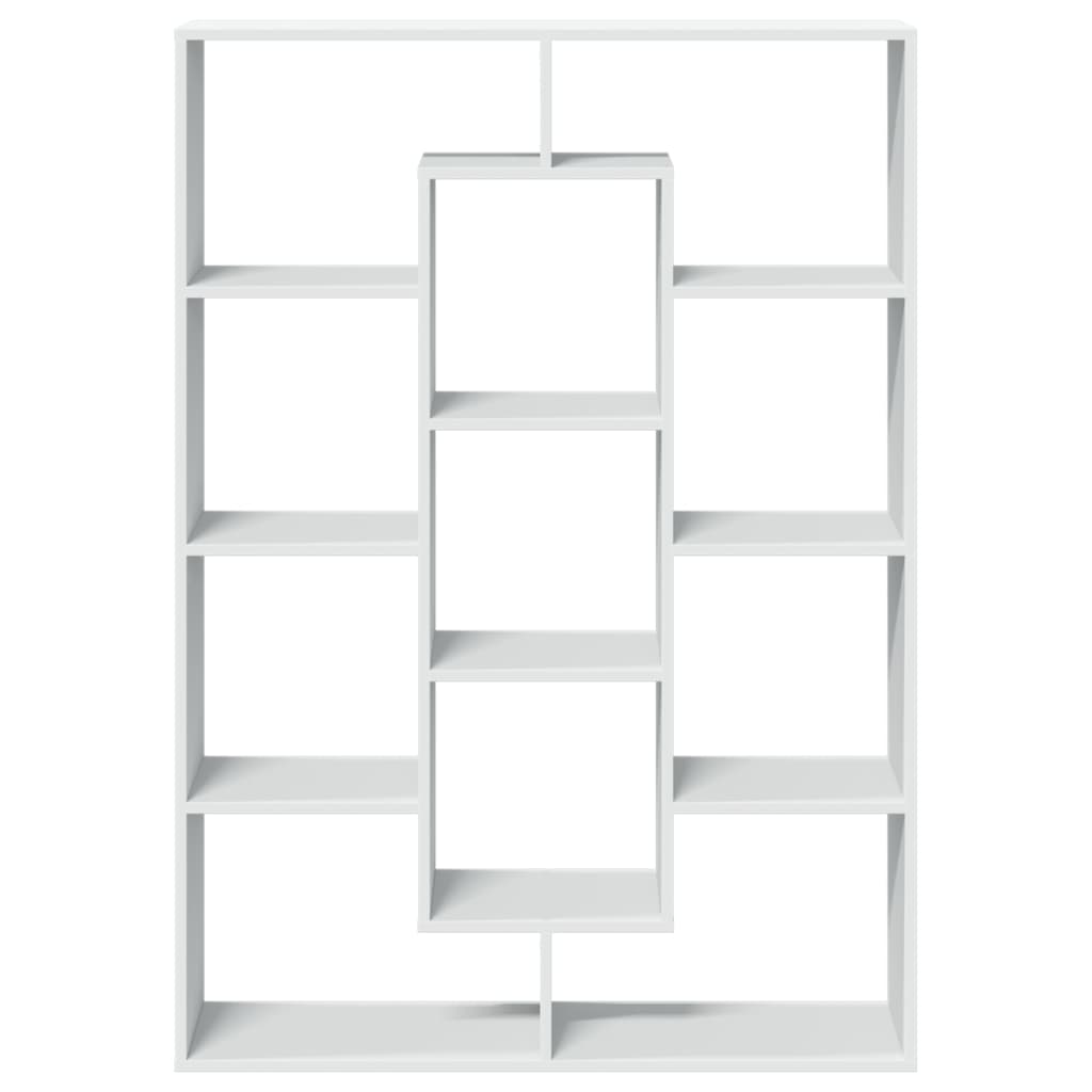 Book Cabinet White 102x29x143 cm Engineered Wood