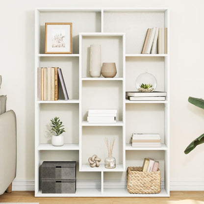 Book Cabinet White 102x29x143 cm Engineered Wood