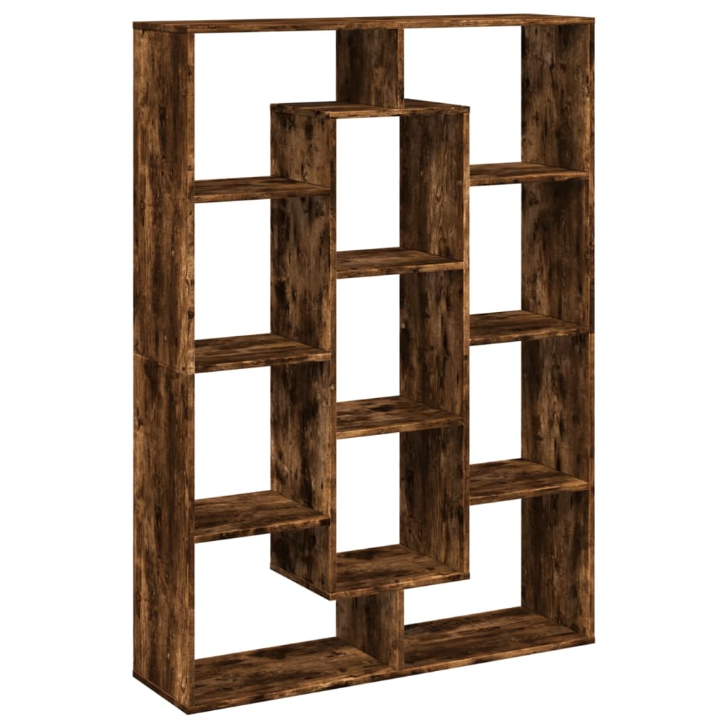 Book Cabinet Smoked Oak 102x29x143 cm Engineered Wood