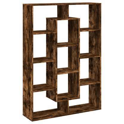 Book Cabinet Smoked Oak 102x29x143 cm Engineered Wood