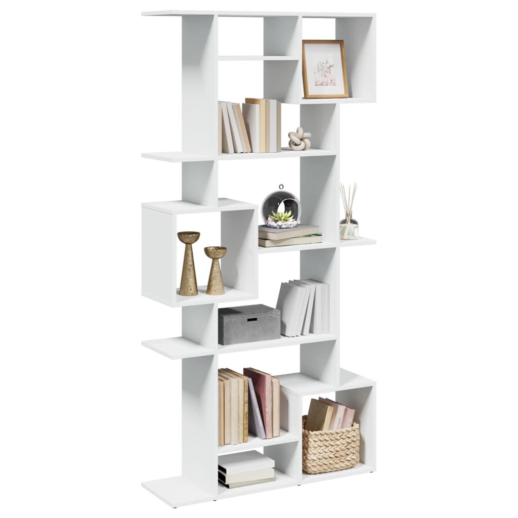 Book Cabinet White 92x29x188 cm Engineered Wood